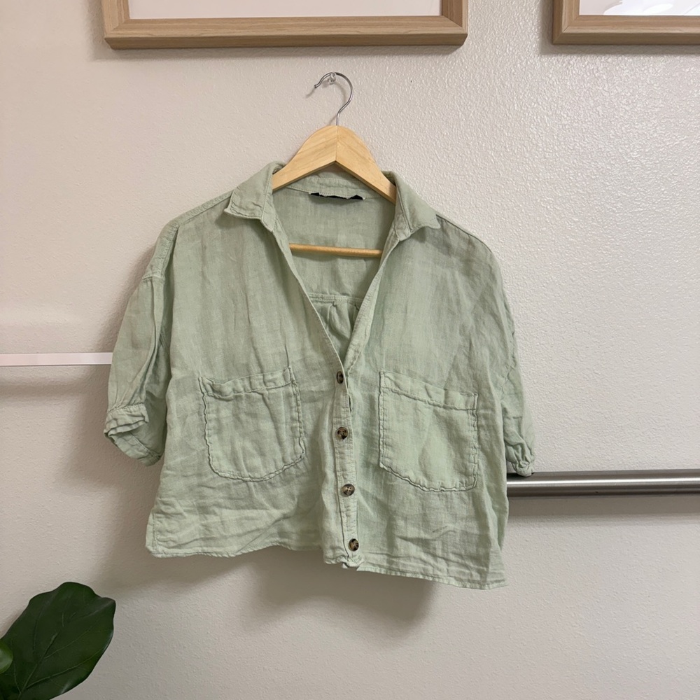 Zara button up